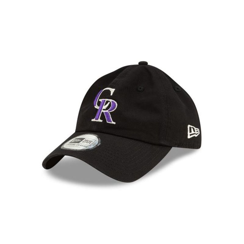 MLB Colorado Rockies Casual Classic Adjustable (JRM0871) - Black New Era Caps